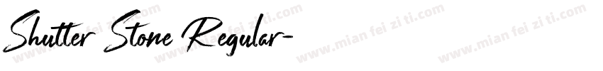 Shutter Stone Regular字体转换